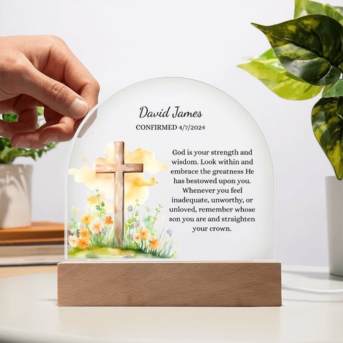 Christian cross acrylic - christian,