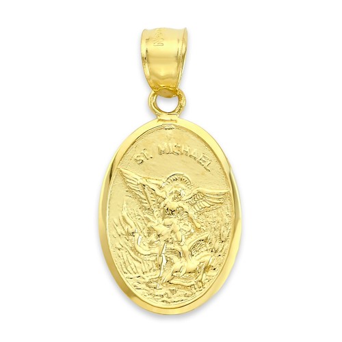 Solid gold saint michael - solid,