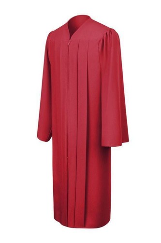 Red confirmation robe - red,