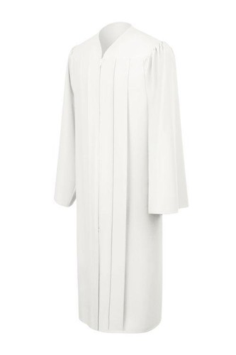 White confirmation robe - white,