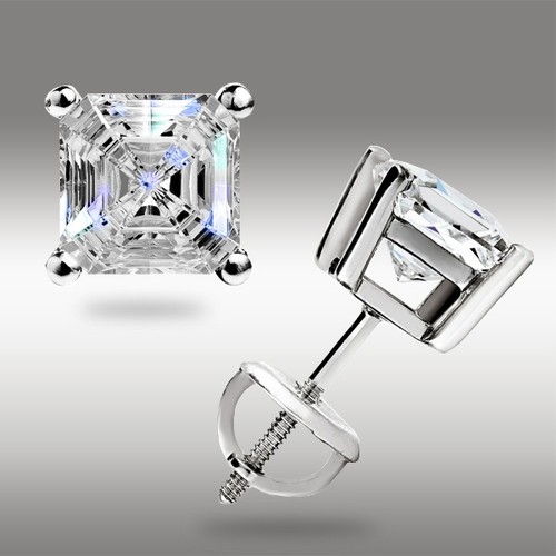 Asscher cut gra moissanite - gra,